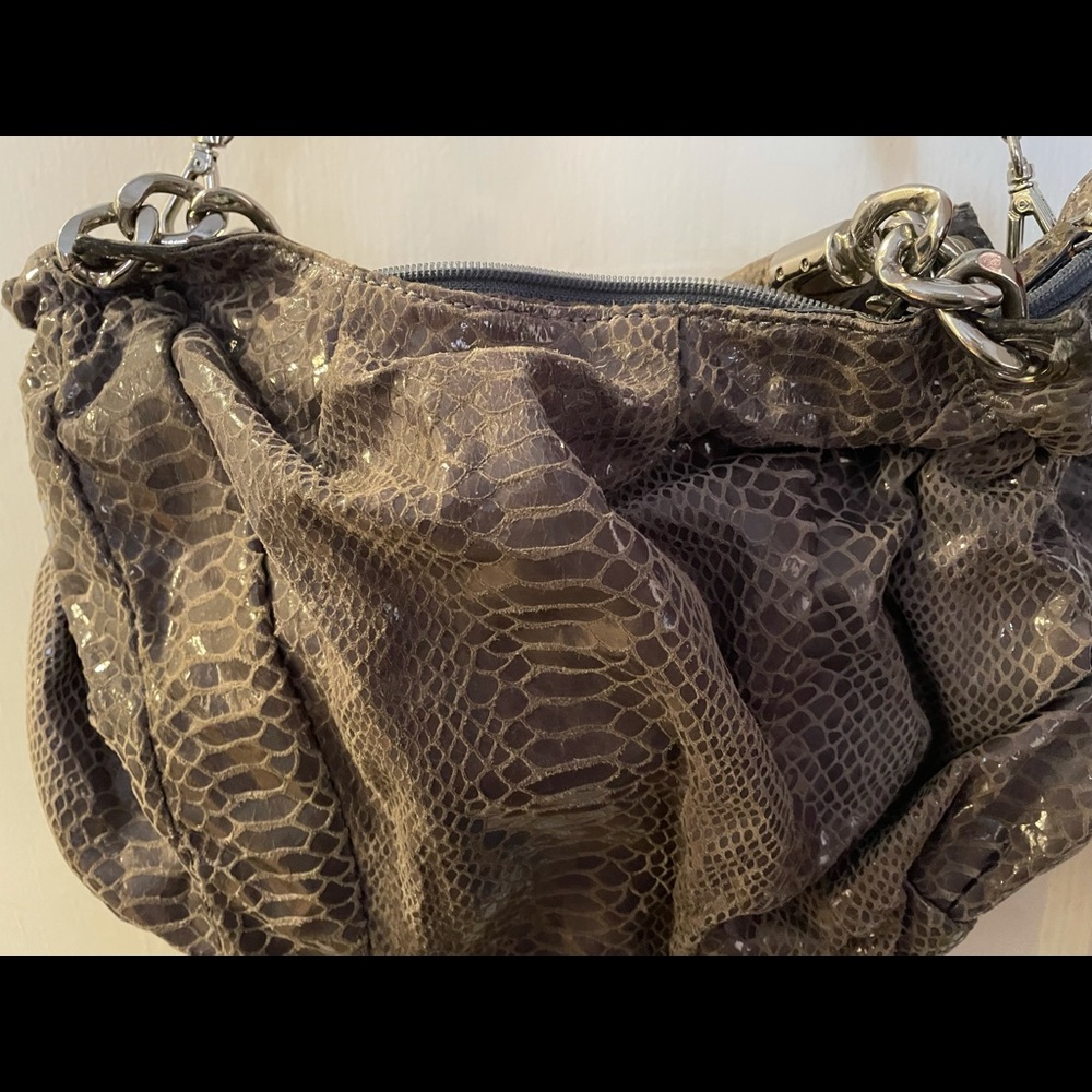 Snake print handbag